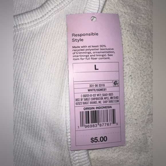 3 Tank Tops Bundle - Purple, White Racerback & Navy Cami - Size Large NWT & NWOT - Picture 6 of 7